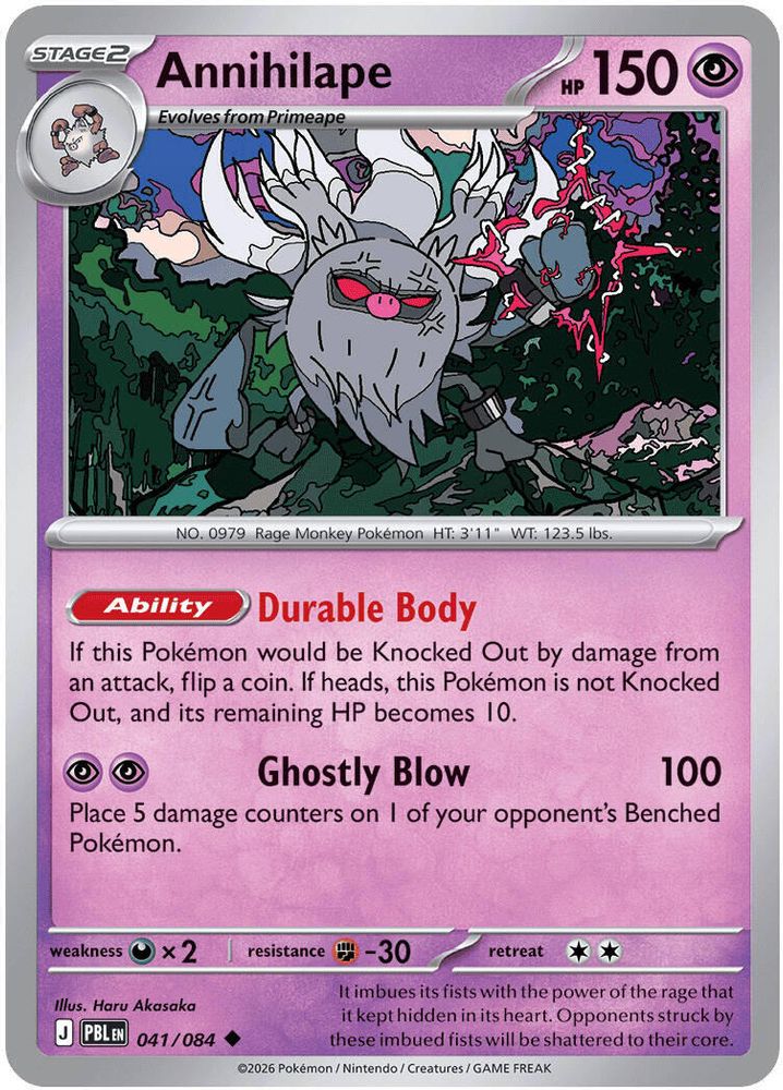 Annihilape 041/084 UC Reverse Holo
