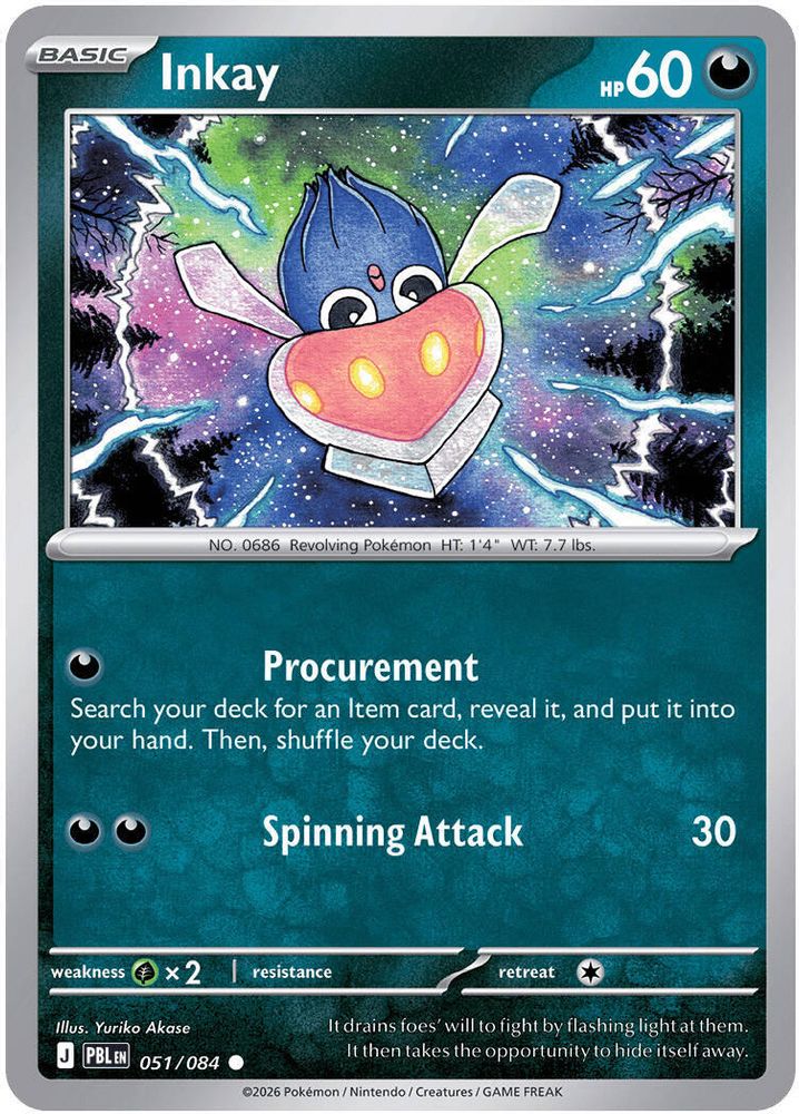 Inkay 051/084 C Reverse Holo