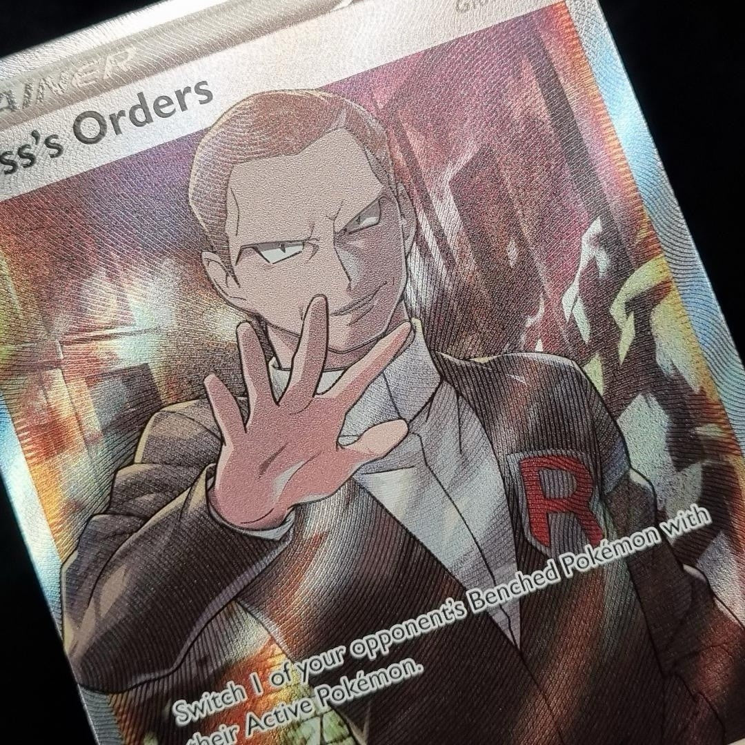 Pokémon Boss’s Orders 189/192 Full Art Holo Rebel Clash TCG Giovanni C English2