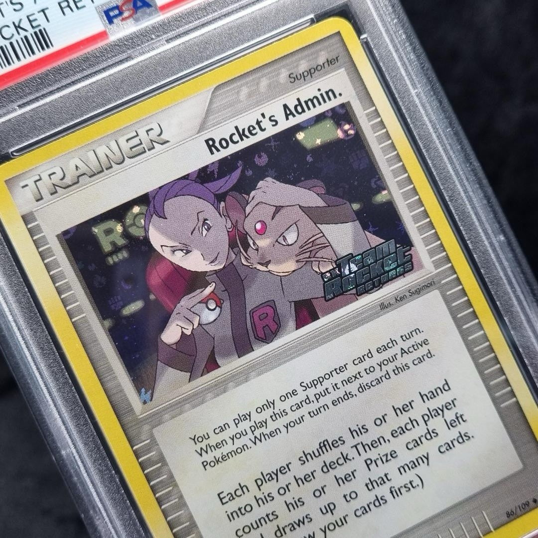 Pokémon Rocket’s Admin PSA 9 EX Team Rocket Returns #86 Tcg English 2004 Trainer2