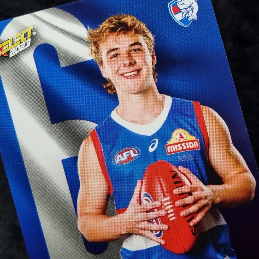 AFL 2023 Ryley Sanders Draft Pick #6 /343 Select Western Bulldogs2