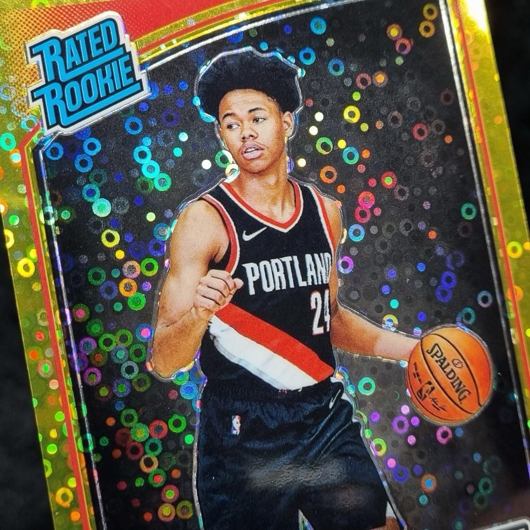 2018-19 Panini Optic Rated Rookie #186 Gold Fast Break 1/10 Anfernee Simons3