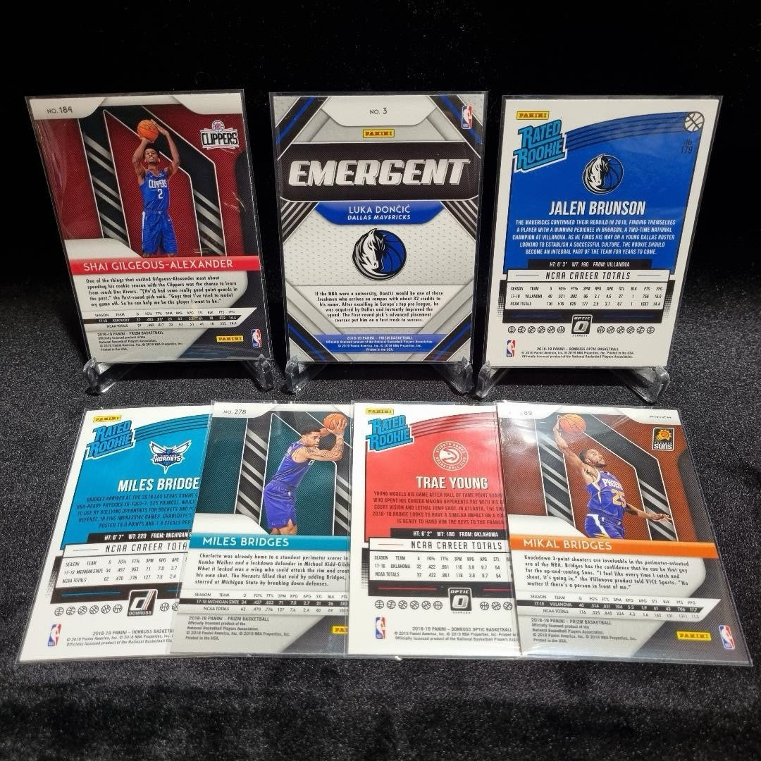 NBA 2018-19 Rookie Card Bundle X 7 Ft Luka Doncic & SGA RC Panini (#1)1