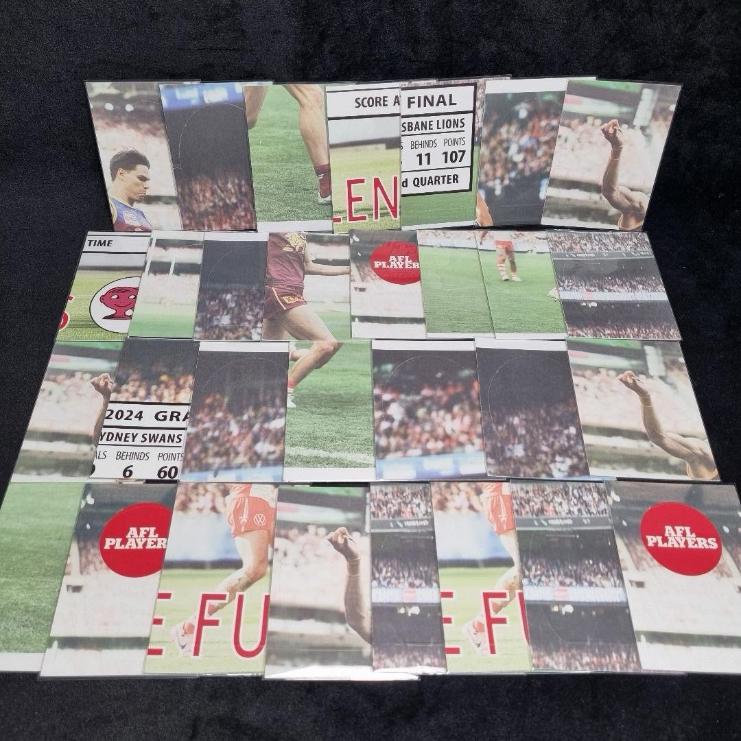 AFL 2025 Team Coach Vintage Series Big Card Lot X 30 Aussie Rules7