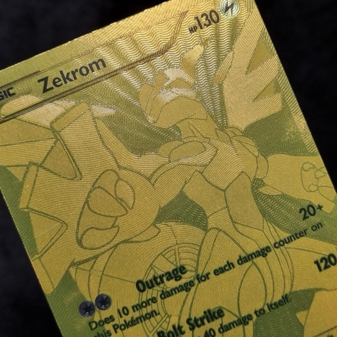 Pokémon TCG Zekrom (Secret Rare) 115/113 Legendary Treasures Holo Gold Full Art10