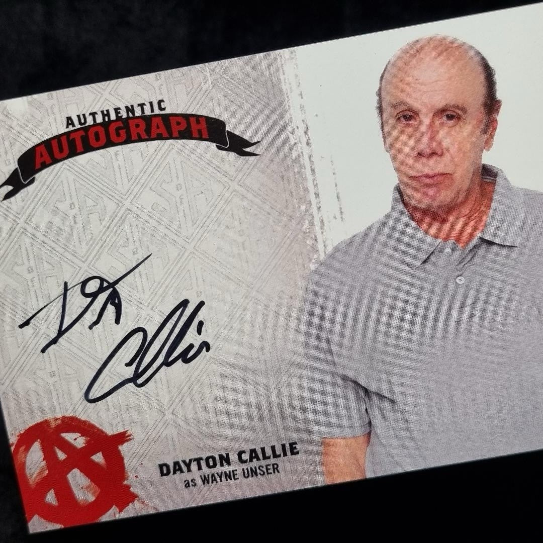 Sons of Anarchy Seasons 4&5 Dayton Callie as Wayne Unser Autograph 20142