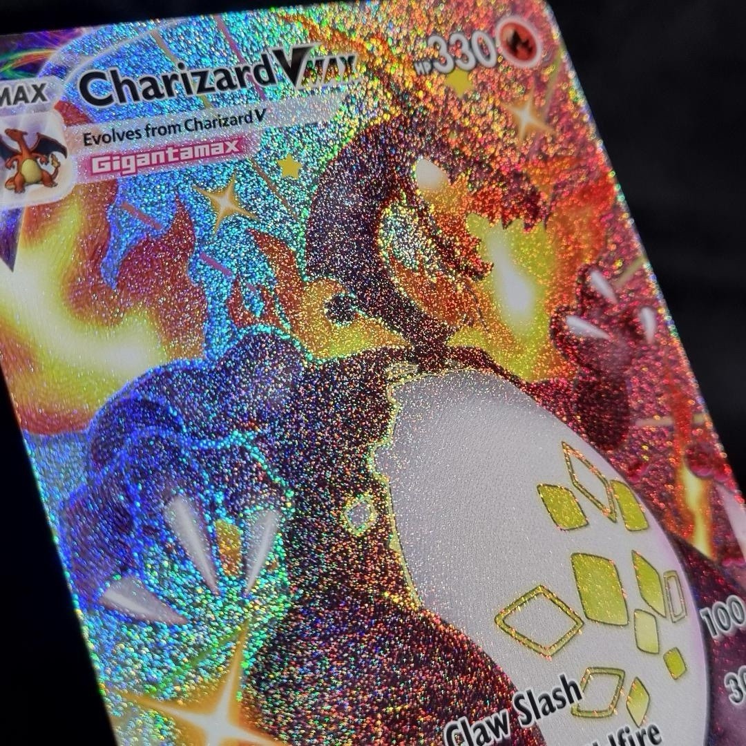 Pokémon TCG Charizard VMAX Holo Secret Rare Card Shining Fates SV107/SV12210