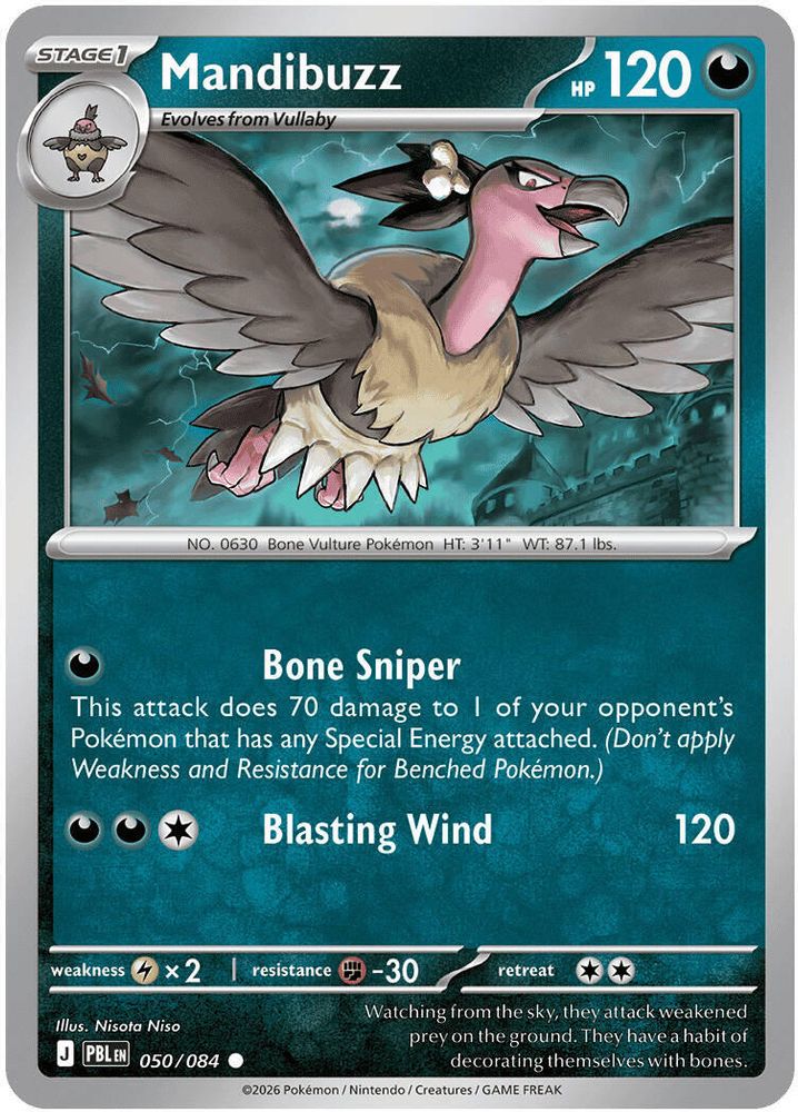 Mandibuzz 050/084 C Reverse Holo