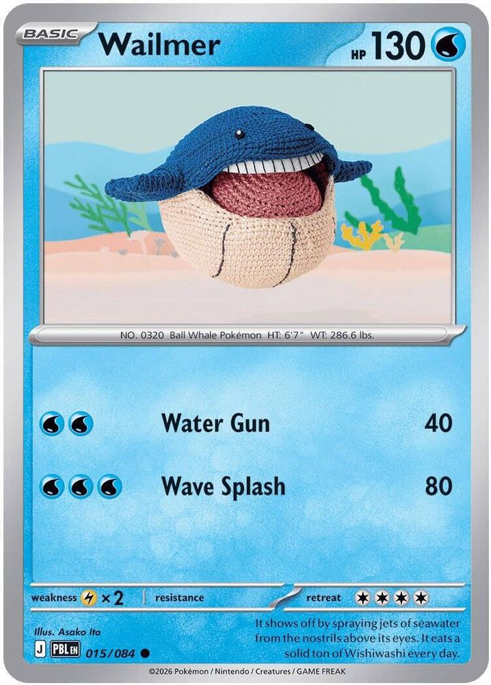 Wailmer 015/084 C Reverse Holo