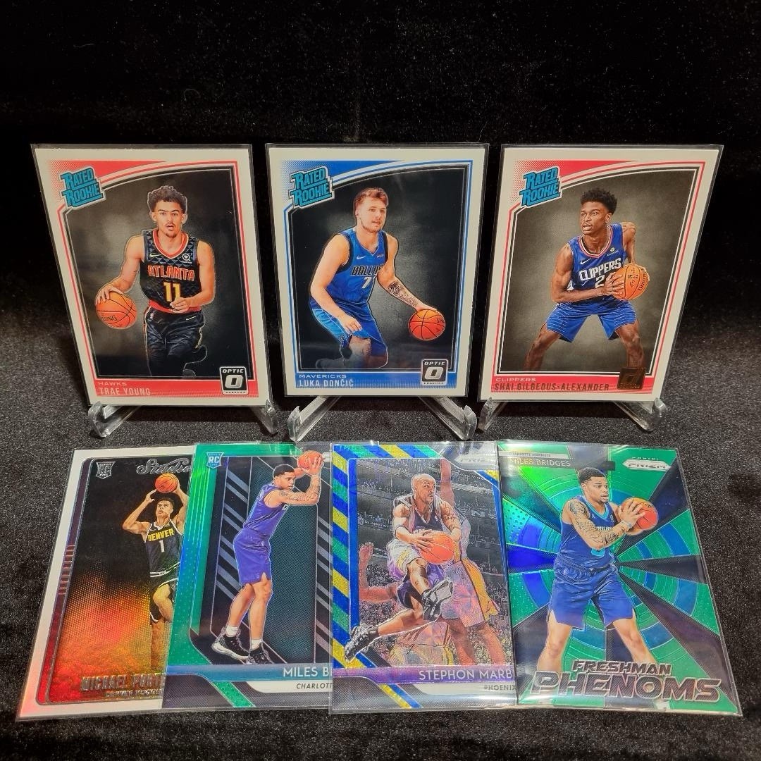 NBA 2018-19 Rookie /Insert Card Bundle X 7 Ft Luka Doncic & SGA RC Panini (#2)0