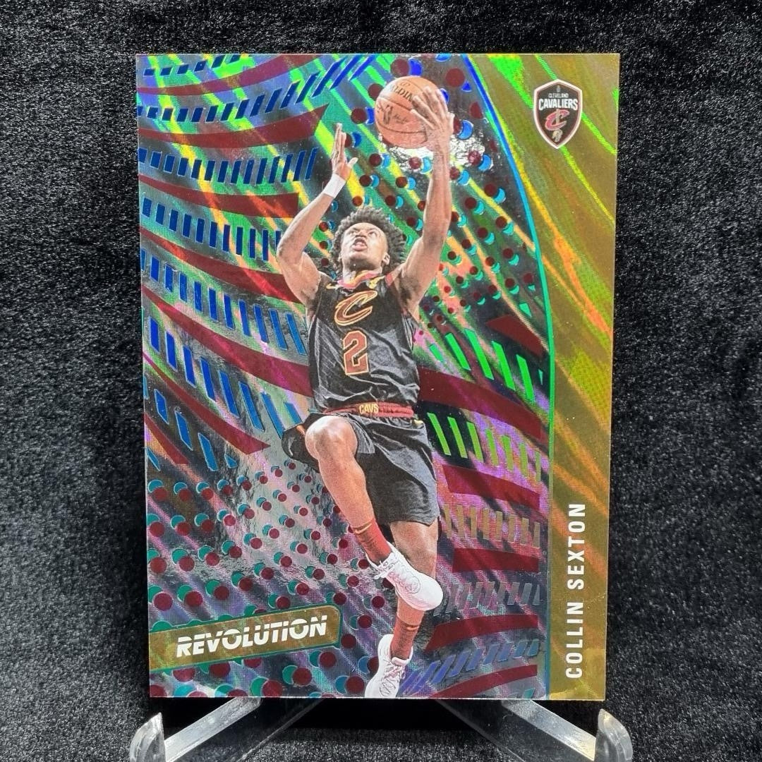 NBA 2020-2021 Collin Sexton /10 PANINI Revolution Gold Insert Cleveland Cavs0