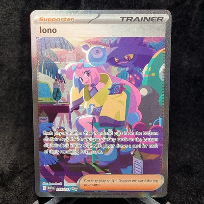 Pokémon TCG lono Holo Card 237/091 Full Art Paldean Fates English0