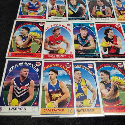 AFL 2025 Team Coach Vintage Series Big Card Lot X 30 Aussie Rules4