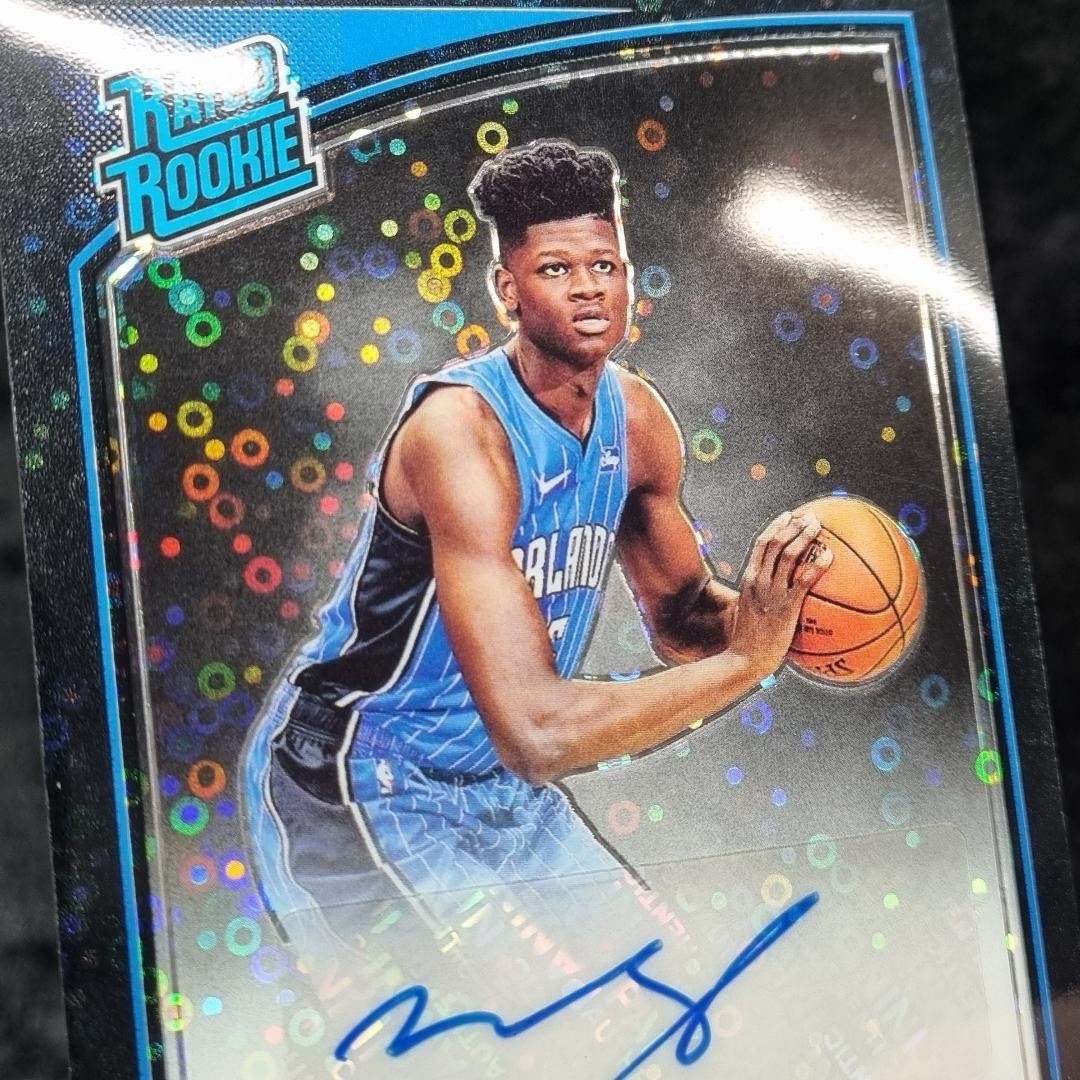 2018-19 Mo Bamba Black 1/1 Rated Rookie RC Auto #160 Donruss Optic Magic3