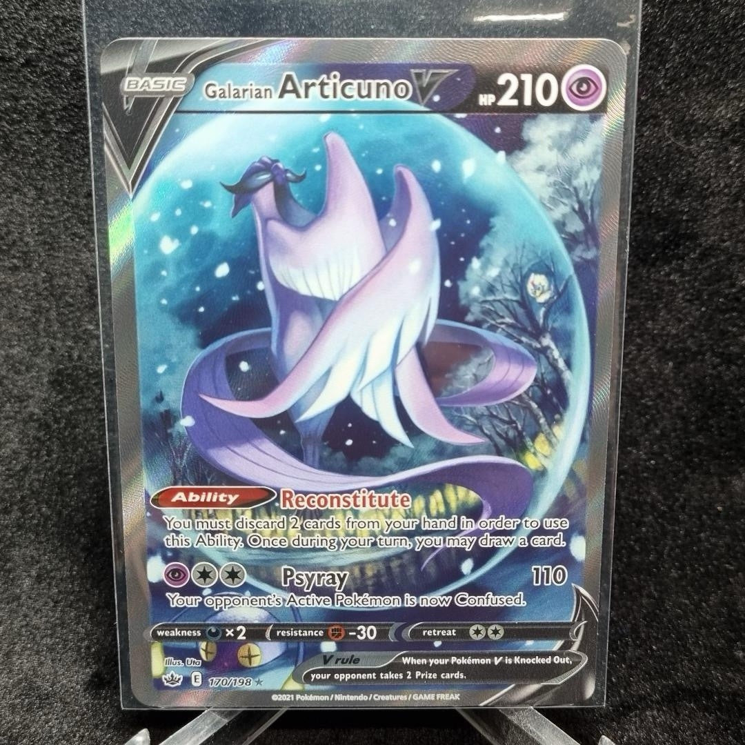 Pokemon TCG Galarian Articuno V Chilling Reign Alternate Full 170/198 0