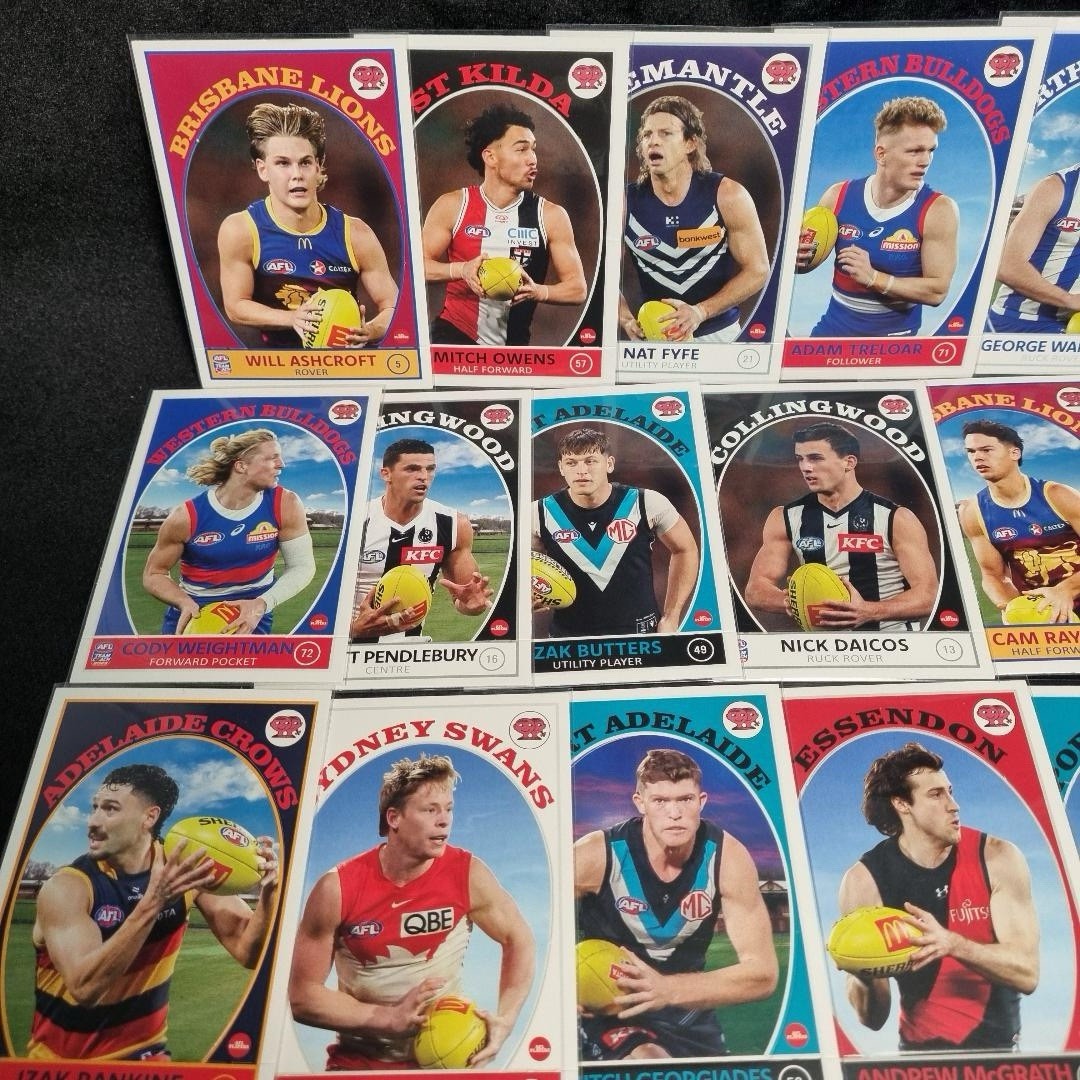 AFL 2025 Team Coach Vintage Series Big Card Lot X 30 Aussie Rules1