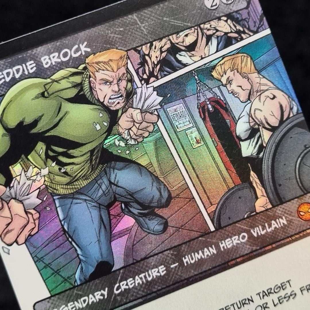 Magic The Gathering Eddie Brock FOIL Showcase Borderless Marvel Spider-Man2