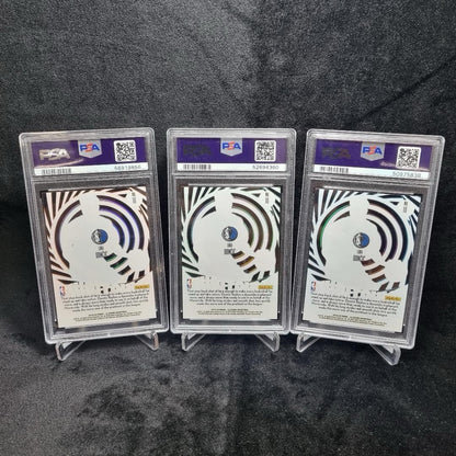 2019 NBA Luka Doncic Mystique Orange, Green & Blue PSA X 3 Bundle Panini1