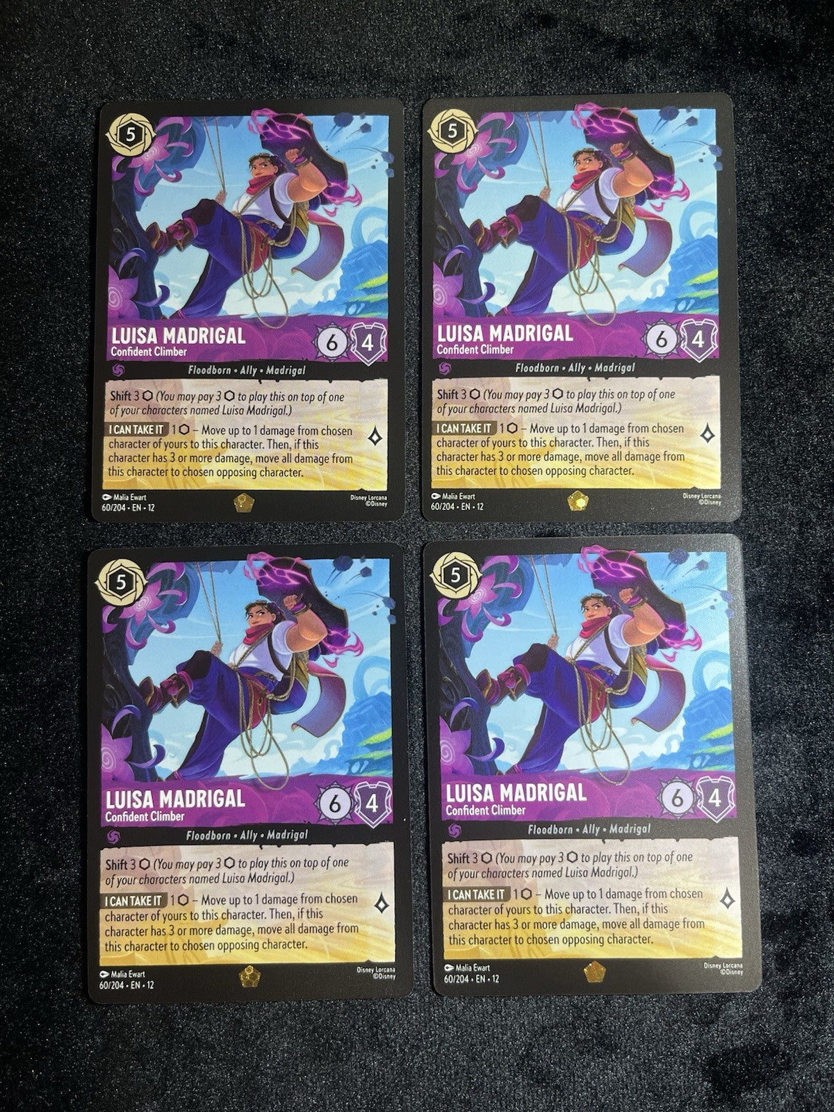 Lorcana Wilds Unknown 60/204 Luisa Madrigal Confident Climber Legendary x40