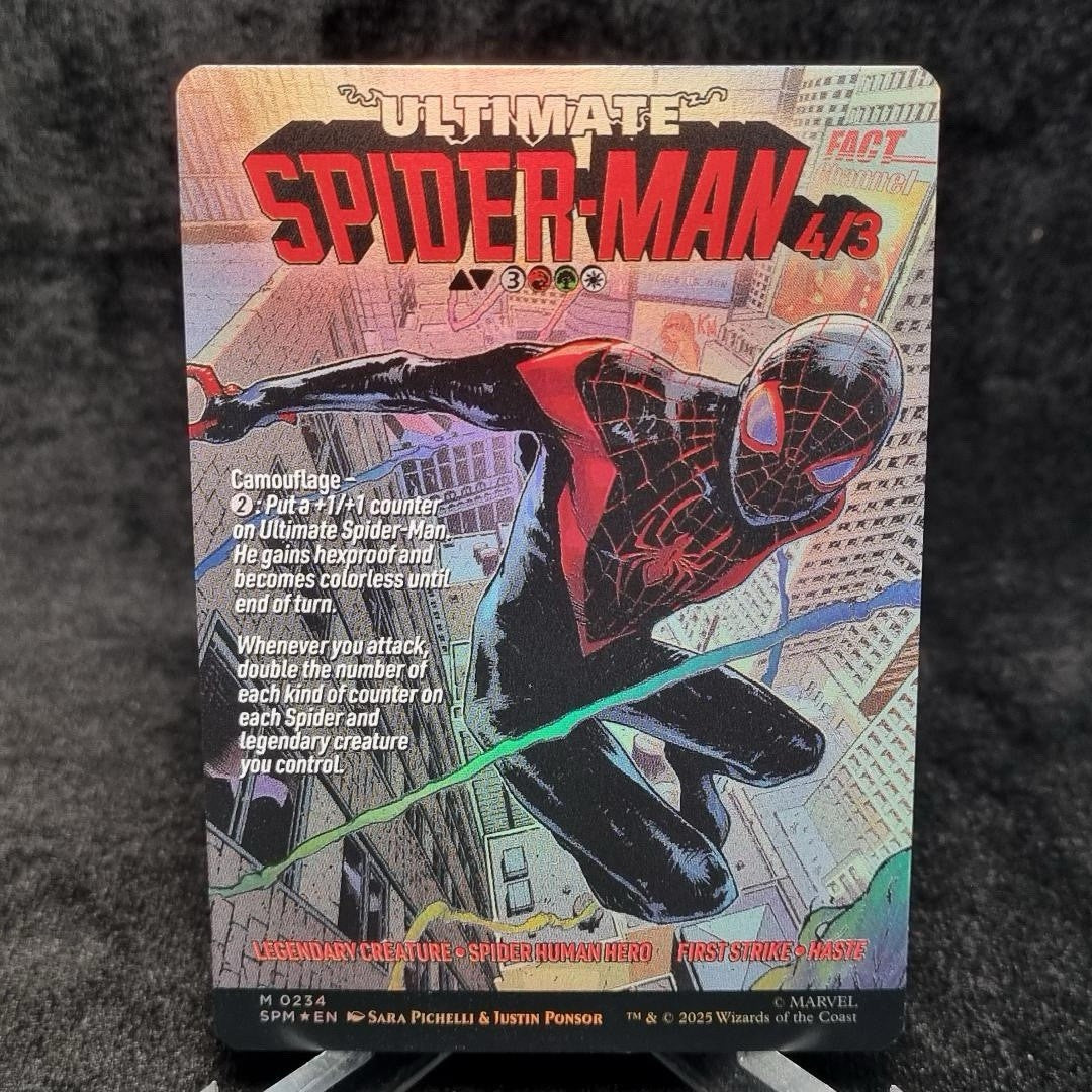 Magic The Gathering: Miles Morales / Ultimate Spiderman - BORDERLESS FOIL 20250