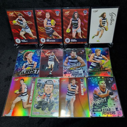 AFL Geelong Cats Insert/ Numbered Card Lot X 12 Trading Cards0