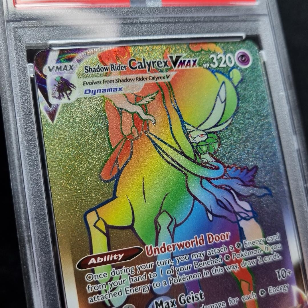 Pokemon 2021 Shadow Rider Calyrex VMAX 204/198 SR Chilling Reign GEM MT PSA 102