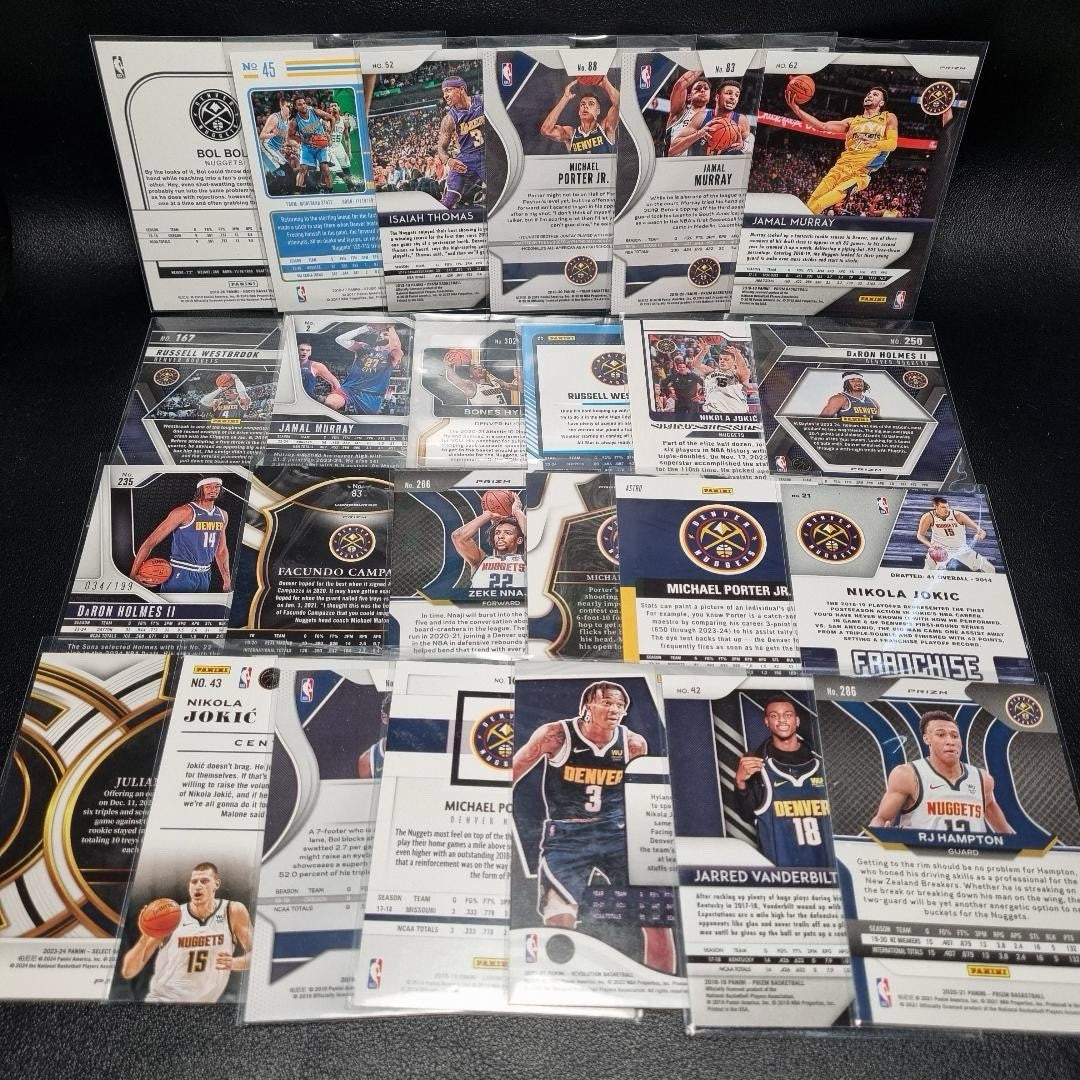 NBA Denver Nuggets Bulk Rookie/ Insert/ Numbered Team Lot X 25 2016-2025 Panini1