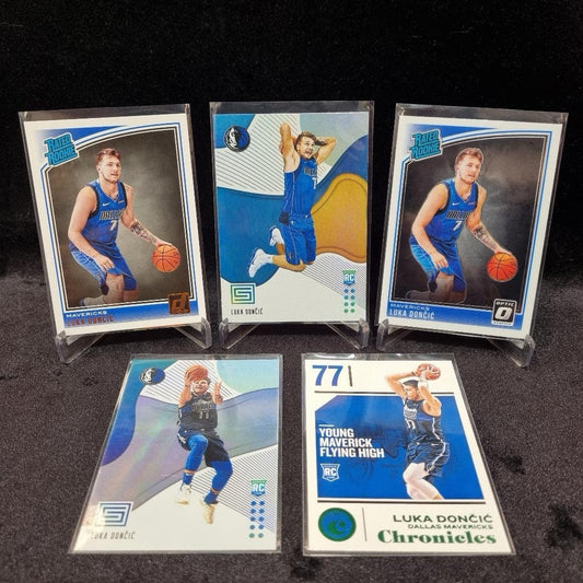 NBA Luka Doncic Rookie Bundle Lot X 5 2018-2019 Panini Dallas Mavericks/ Lakers0