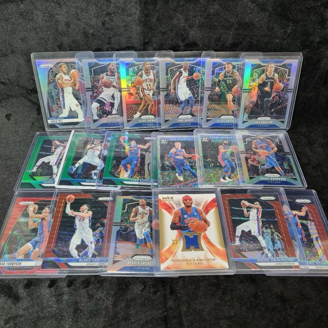NBA Detroit Pistons MASSIVE Numbered/Rookie/Patch/Insert Card Lot X 33 2008-20252