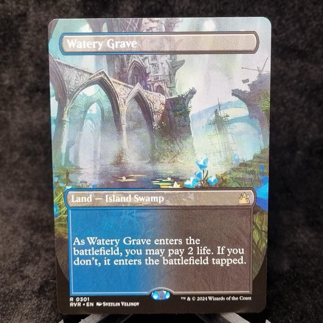 MTG Watery Grave (Borderless) R Ravnica Remastered 301 2024 English0