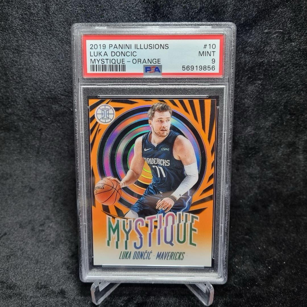 2019 NBA Luka Doncic Mystique Orange, Green & Blue PSA X 3 Bundle Panini2