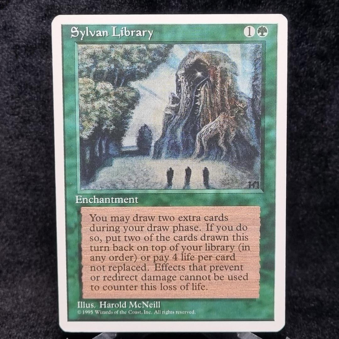 Magic The Gathering: Sylvan Library 4th Edition 1995 WOTC MTG English TCG0
