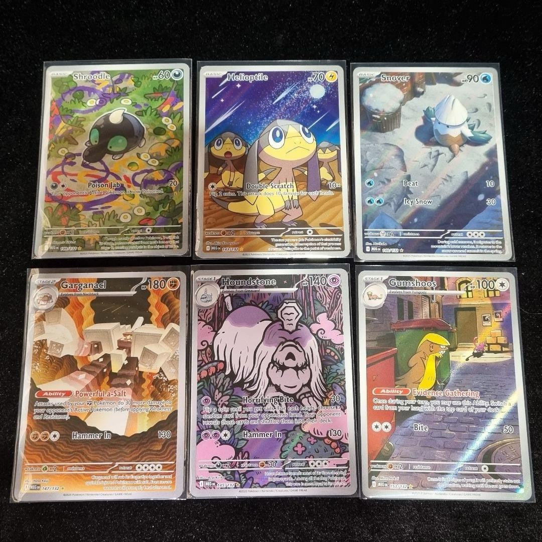Pokémon Mega Evolution English Illustrator Art Rare Bundle X 60