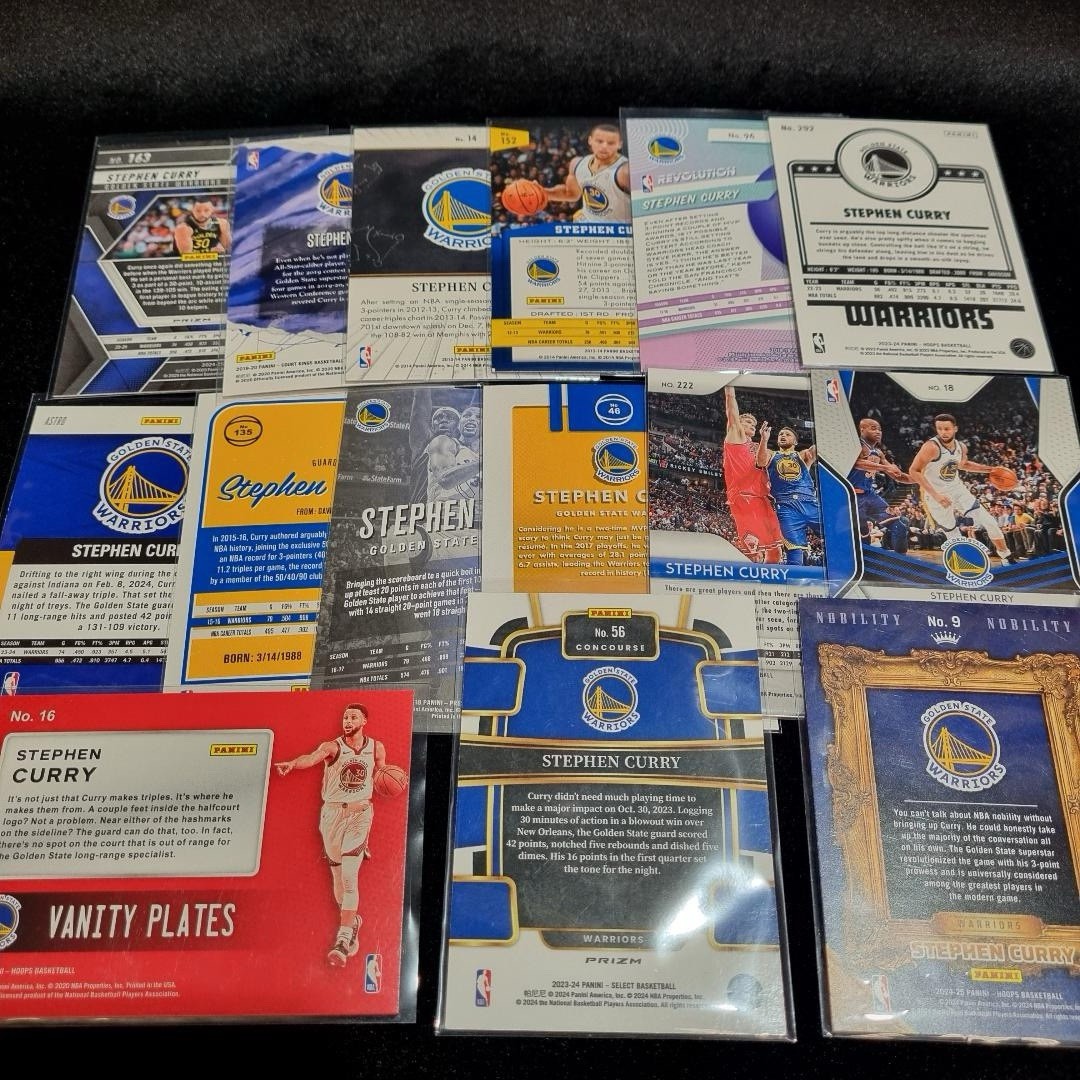 NBA Stephen Curry Card Bundle X 15 Insert/ Parallel 2013-2025 Golden State #301