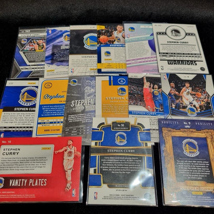 NBA Stephen Curry Card Bundle X 15 Insert/ Parallel 2013-2025 Golden State #301