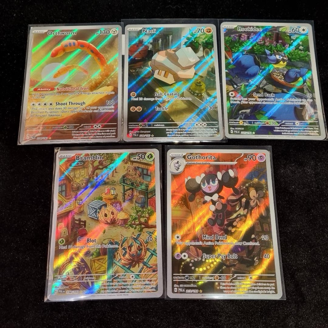 Pokémon Paldean Fates Illustrator Rare Bundle X 5 20230