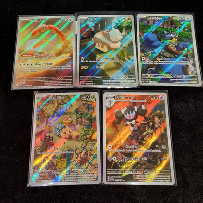 Pokémon Paldean Fates Illustrator Rare Bundle X 5 20230