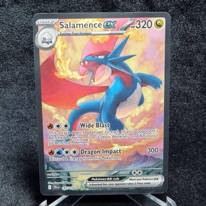 Pokémon TCG Salamence EX 187/159 Special Illus Rare Journey Together English0
