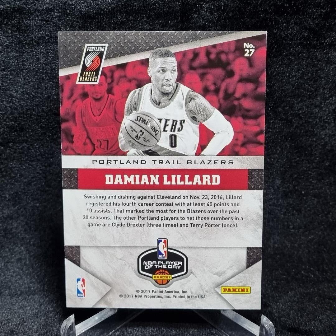 Damian Lillard 2017 Panini Player of the Day Escher Square Prizms #27 - /1501