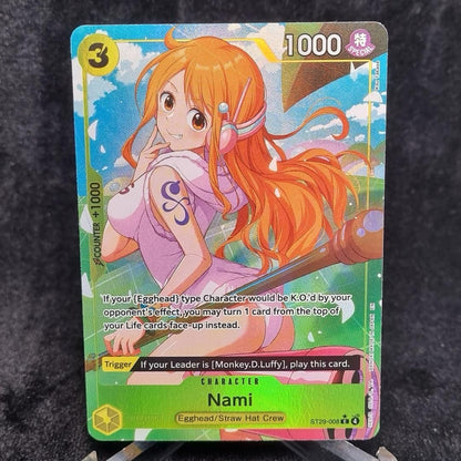 One Piece TCG Nami (Alt Art) ST29-008 Egghead Starter Deck Parallel English0