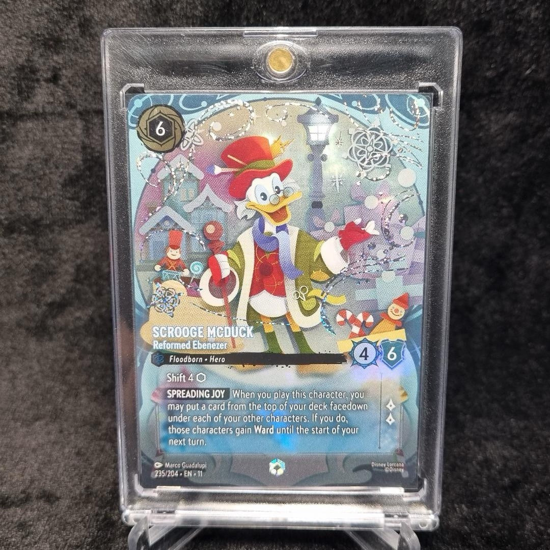 Disney Lorcana Scrooge McDuck 235 Reformed Ebenezer Enchanted Winterspell 110