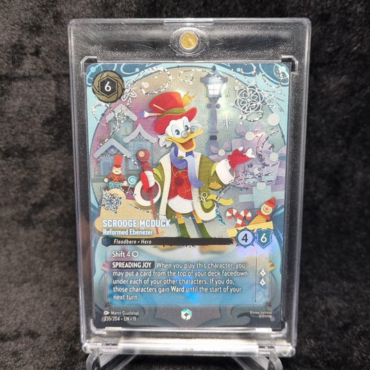 Disney Lorcana Scrooge McDuck 235 Reformed Ebenezer Enchanted Winterspell 110