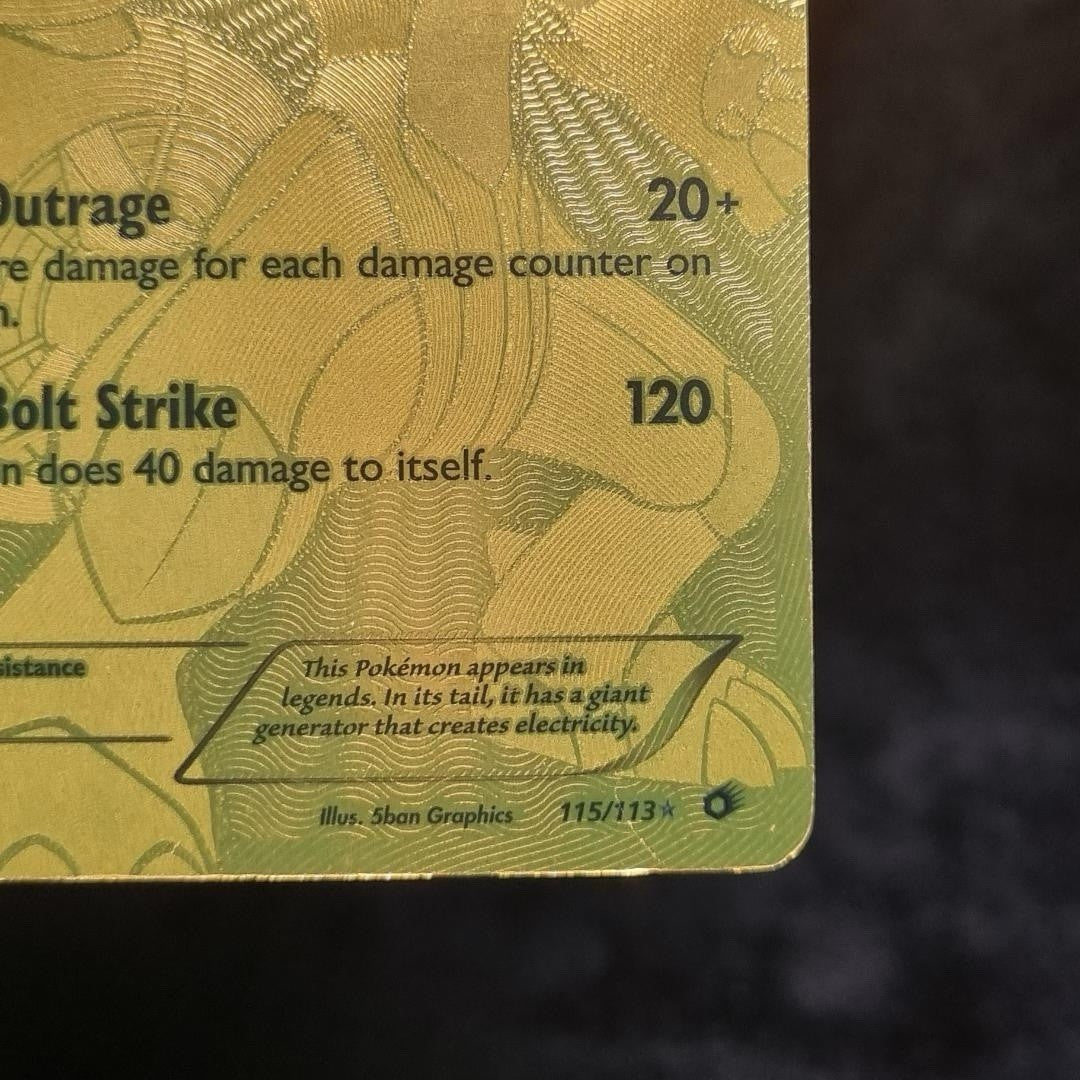 Pokémon TCG Zekrom (Secret Rare) 115/113 Legendary Treasures Holo Gold Full Art5