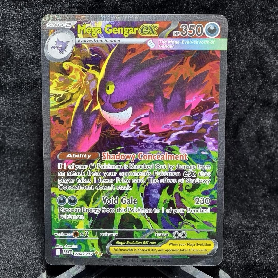 2026 Pokémon Mega Gengar EX 284/217 SIR Full Art Ascended Heroes English0