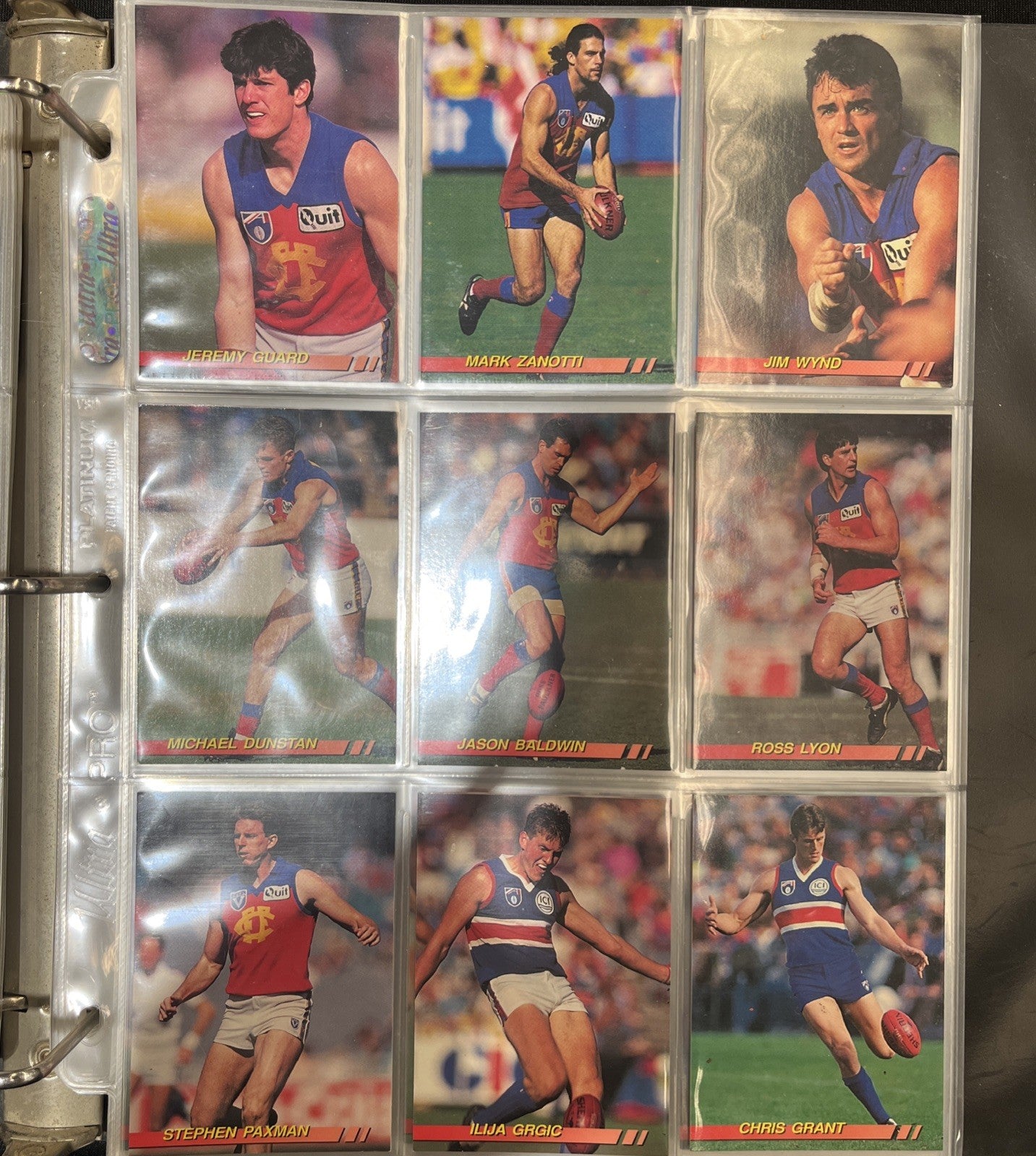 1994 Select AFL Complete Set 1-200 In Folder3