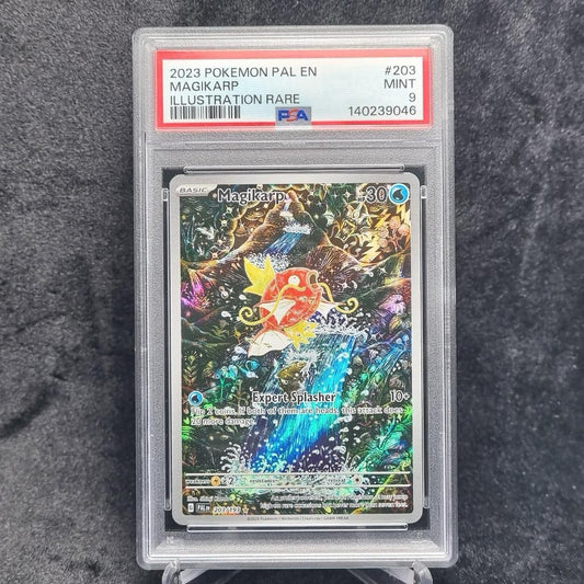 Pokémon Magikarp 203/193 Illustration Rare PSA 9 Paldea Evolved TCG English0