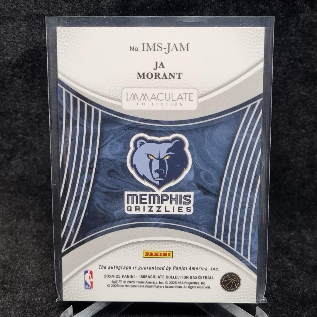NBA Ja Morant Auto /49 2024-25 Panini Immaculate Signatures Auto Grizzles SP1