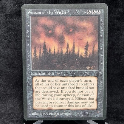 Magic The Gathering: Season Of The Witch Black Card MTG TCG English 19940