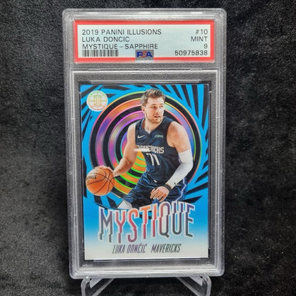 2019 NBA Luka Doncic Mystique Orange, Green & Blue PSA X 3 Bundle Panini6