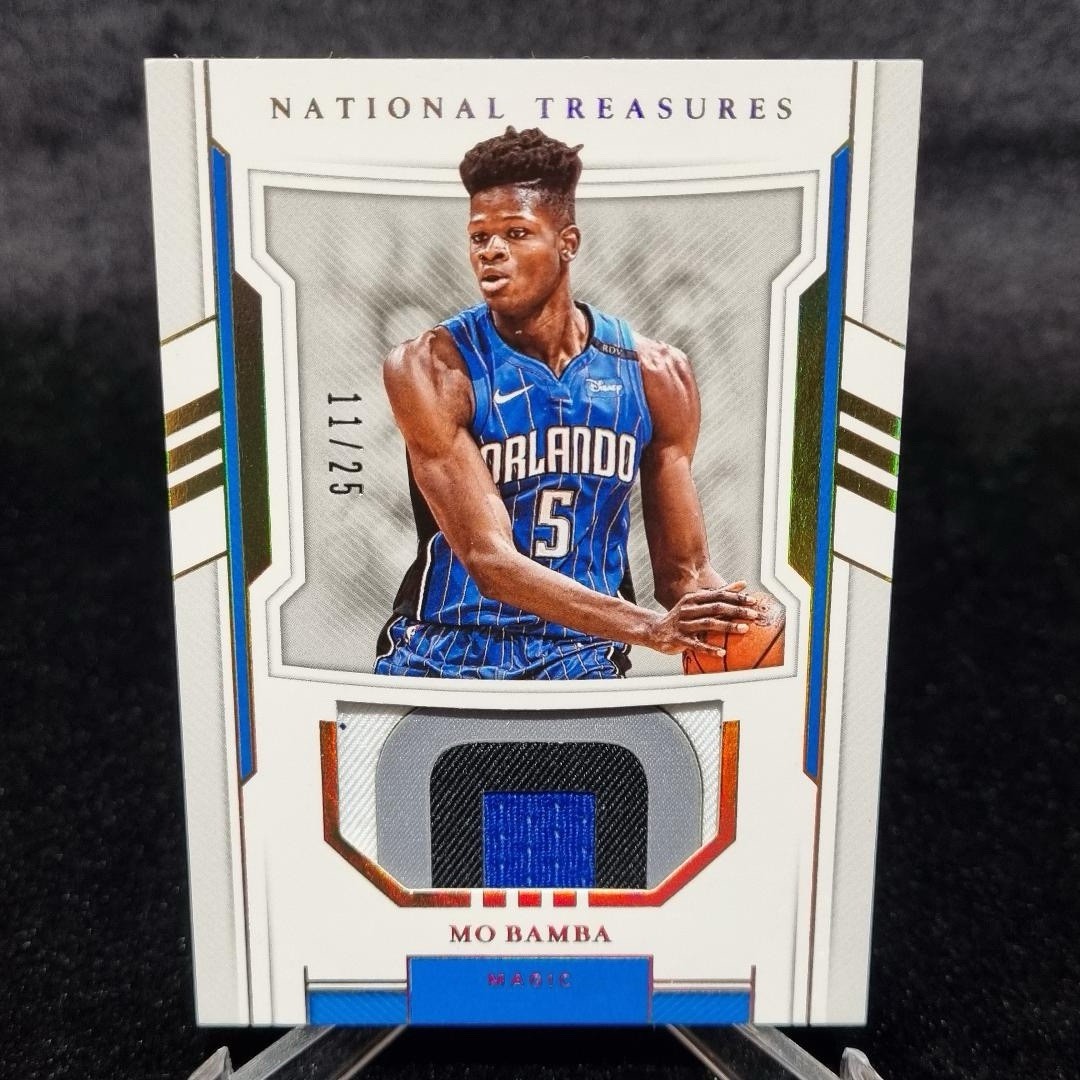 2018-19 Panini National Treasures Rookie Materials Prime /25 Mo Bamba #RM-MBB RC0